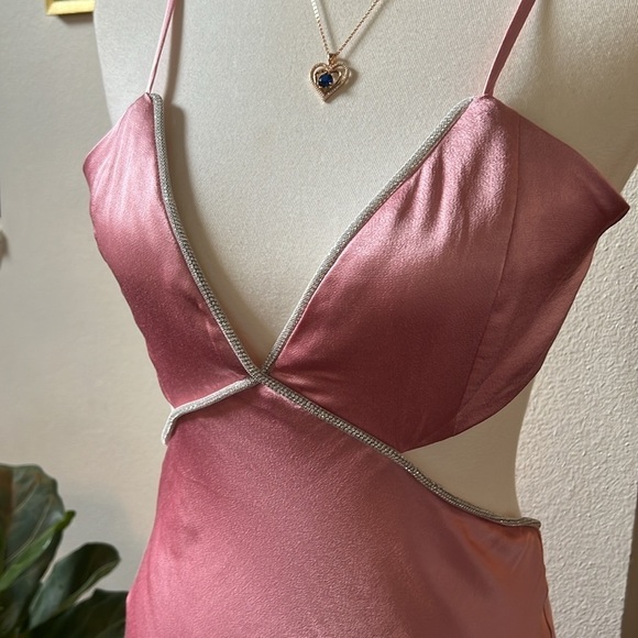 NWT Rome‎ Diamonte Slip Dress in Blush Pink - Size 8 - Picture 7 of 13